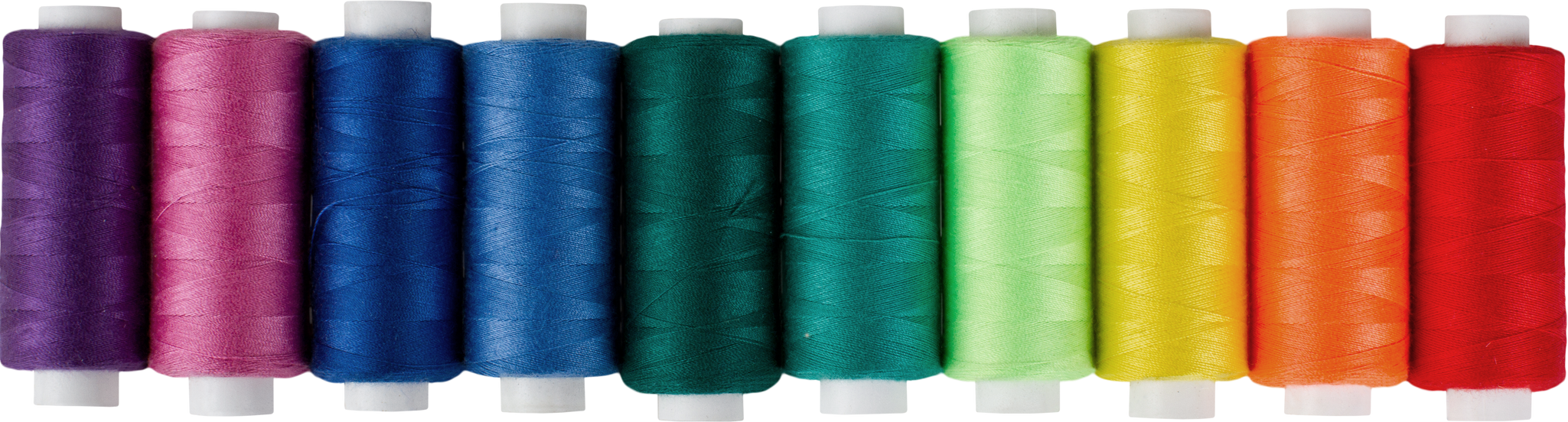 Multicolored Spools of Thread